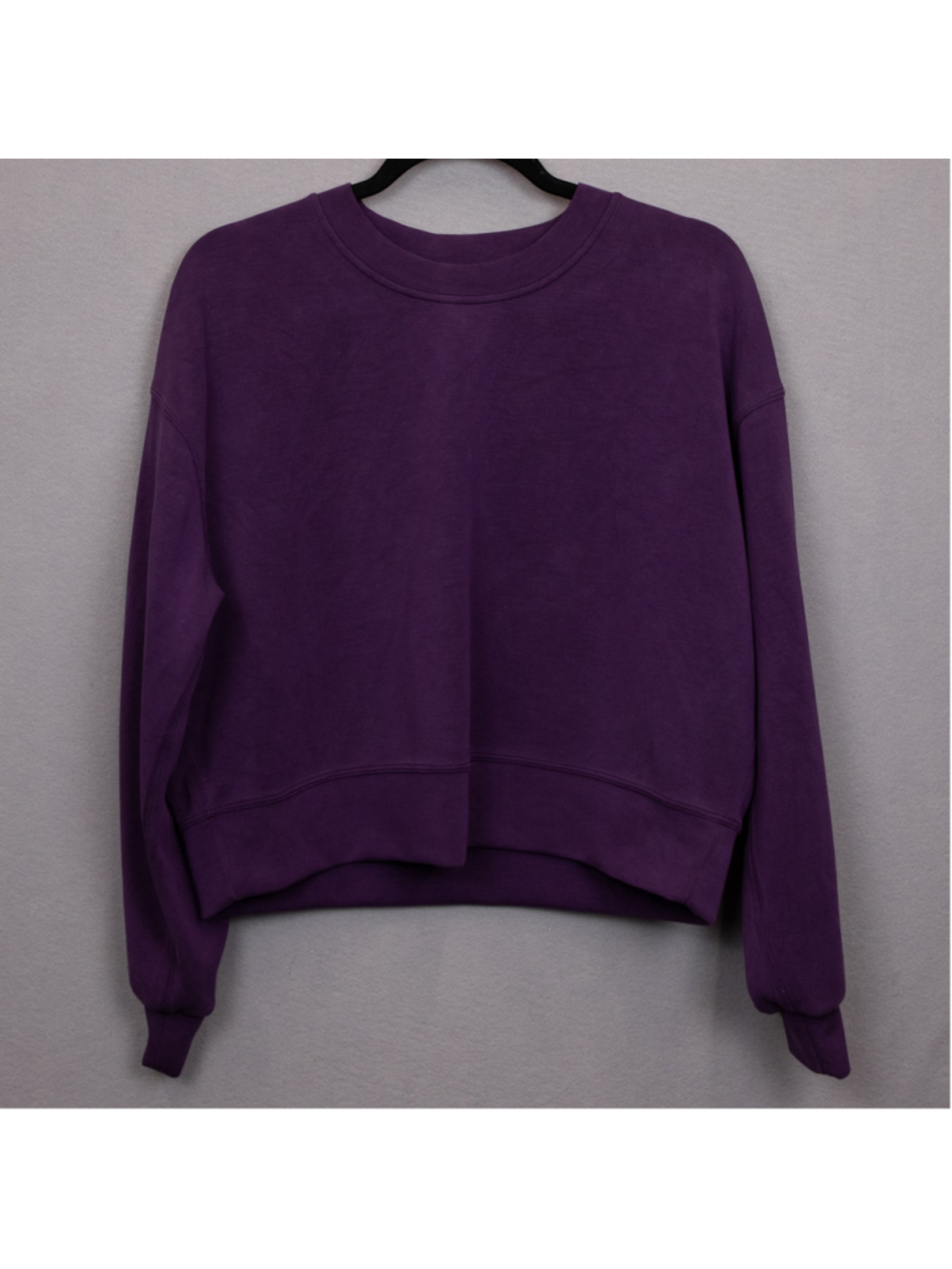 Lululemon Softstreme Perfectly oversized cropped purple crew sweatshirt-6